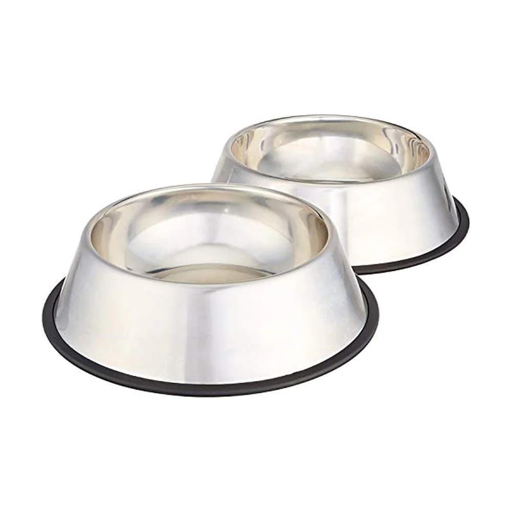 Amazon Basics Steel Bowls, 2, the top pick for Slow Feeders & Bowls